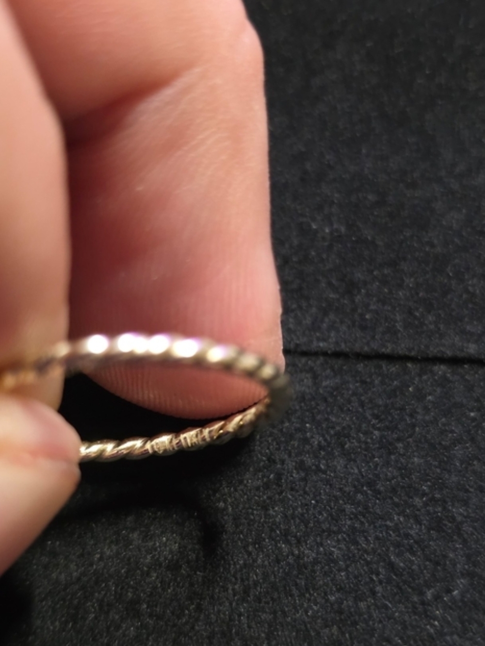 10k Gold Rope Band Ring - Size 7 - Picture 6 of 7